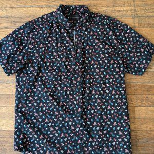 Floral print button up